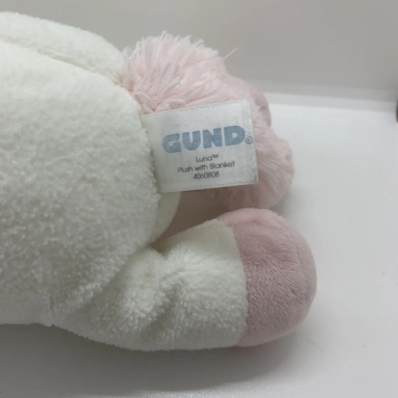 Gund Baby Plush Luna Unicorn Reywind Lullaby Stuffed Animal White Pink Used - Picture 7 of 10